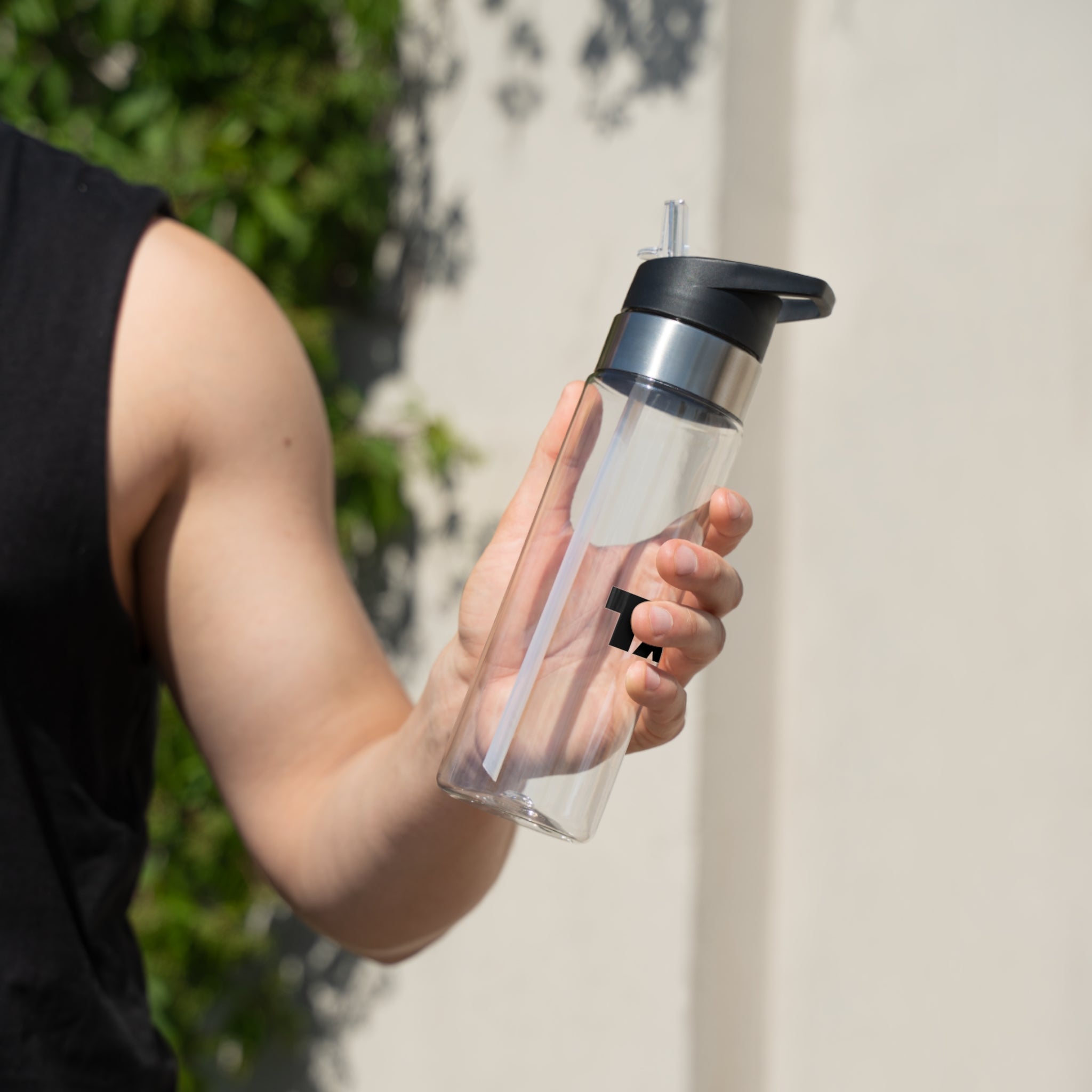 TAIT 20oz Tritan Sport Bottle – Clear BPA-Free Hydration Bottle with Flip Straw