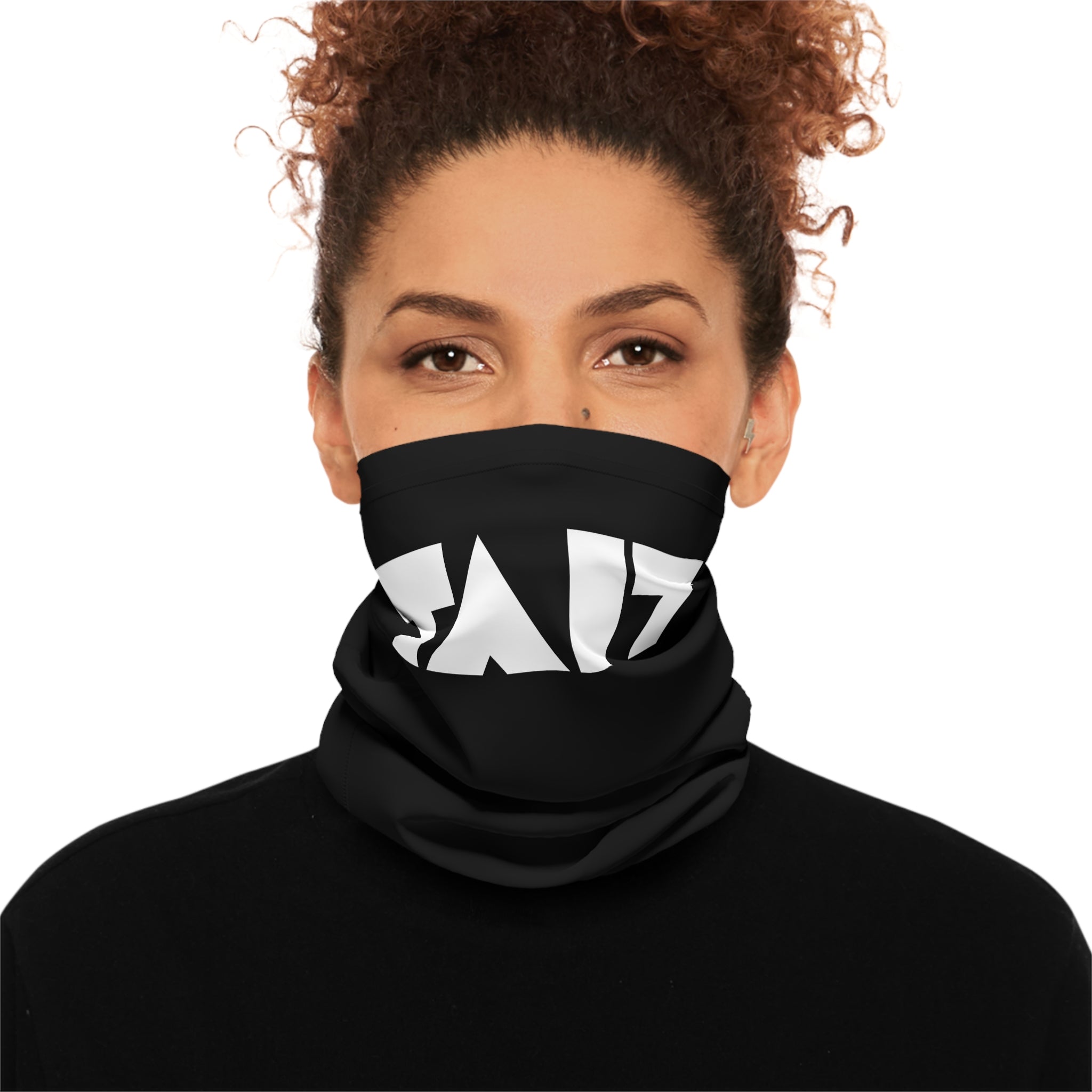 TAIT Logo Neck Gaiter - Lightweight Black Face Scarf